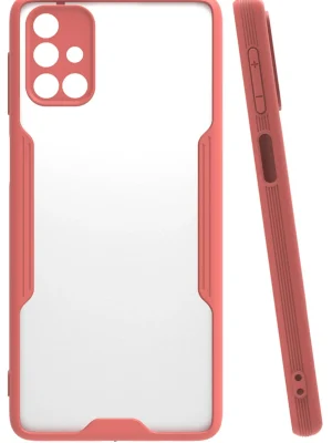 Newface Samsung Galaxy M31S Kılıf Platin Silikon - Pembe