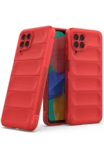 Newface Samsung Galaxy M33 Kılıf Optimum Silikon - Kırmızı - Görsel 2