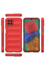 Newface Samsung Galaxy M33 Kılıf Optimum Silikon - Kırmızı - Görsel 3