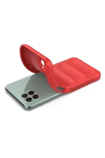 Newface Samsung Galaxy M33 Kılıf Optimum Silikon - Kırmızı - Görsel 4