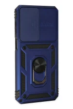 Newface Samsung Galaxy M33 Kılıf Pars Lens Yüzüklü Silikon - Lacivert - Görsel 2