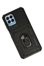 Newface Samsung Galaxy M33 Kılıf Pars Lens Yüzüklü Silikon - Siyah - Görsel 3