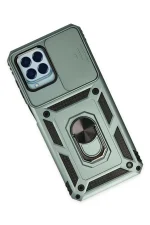 Newface Samsung Galaxy M33 Kılıf Pars Lens Yüzüklü Silikon - Yeşil - Görsel 3