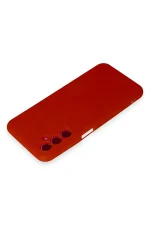 Newface Samsung Galaxy M34 5G Kılıf First Silikon - Kırmızı - Görsel 3