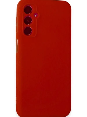 Newface Samsung Galaxy M34 5G Kılıf First Silikon - Kırmızı
