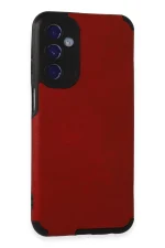 Newface Samsung Galaxy M34 5G Kılıf Loop Deri Silikon - Kırmızı