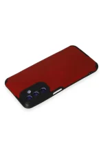 Newface Samsung Galaxy M34 5G Kılıf Loop Deri Silikon - Kırmızı - Görsel 3