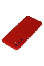 Newface Samsung Galaxy M34 5G Kılıf Nano içi Kadife Silikon - Kırmızı - Görsel 3