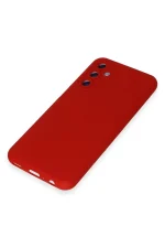 Newface Samsung Galaxy M34 5G Kılıf Nano içi Kadife Silikon - Kırmızı - Görsel 4