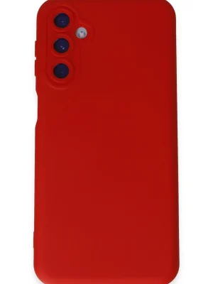 Newface Samsung Galaxy M34 5G Kılıf Nano içi Kadife Silikon - Kırmızı