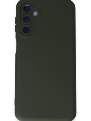 Newface Samsung Galaxy M34 5G Kılıf Nano içi Kadife  Silikon - Koyu Yeşil