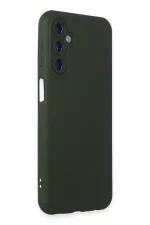 Newface Samsung Galaxy M34 5G Kılıf Nano içi Kadife Silikon - Koyu Yeşil - Görsel 2