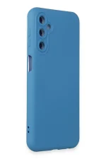 Newface Samsung Galaxy M34 5G Kılıf Nano içi Kadife Silikon - Mavi - Görsel 2