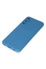 Newface Samsung Galaxy M34 5G Kılıf Nano içi Kadife Silikon - Mavi - Görsel 4