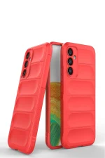 Newface Samsung Galaxy M34 5G Kılıf Optimum Silikon - Kırmızı - Görsel 3