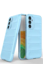 Newface Samsung Galaxy M34 5G Kılıf Optimum Silikon - Sky Blue - Görsel 3
