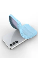 Newface Samsung Galaxy M34 5G Kılıf Optimum Silikon - Sky Blue - Görsel 4