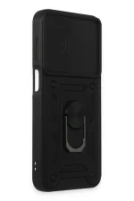 Newface Samsung Galaxy M34 5G Kılıf Pars Lens Yüzüklü Silikon - Siyah - Görsel 3