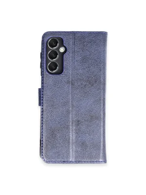 Newface Samsung Galaxy M34 5G Kılıf Trend S Plus Kapaklı Kılıf - Lacivert