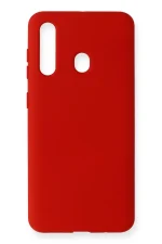 Newface Samsung Galaxy M40 Kılıf Nano içi Kadife Silikon - Kırmızı