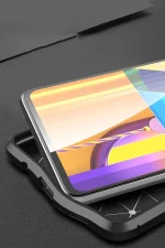 Newface Samsung Galaxy M51 Kılıf Auto Focus Kapak - Kırmızı - Görsel 3