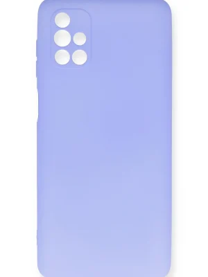 Newface Samsung Galaxy M51 Kılıf First Silikon - Lila