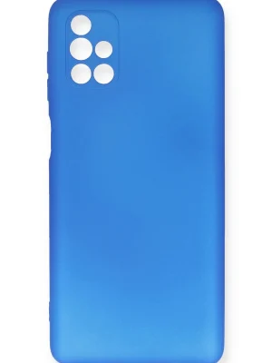 Newface Samsung Galaxy M51 Kılıf First Silikon - Mavi
