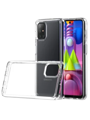 Newface Samsung Galaxy M51 Kılıf Lüx Şeffaf Silikon