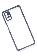 Newface Samsung Galaxy M51 Kılıf Miami Şeffaf Silikon - Gri - Görsel 3