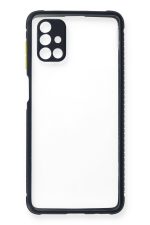 Newface Samsung Galaxy M51 Kılıf Miami Şeffaf Silikon  - Lacivert - Görsel 2