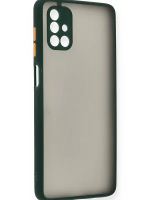 Newface Samsung Galaxy M51 Kılıf Montreal Silikon Kapak - Yeşil