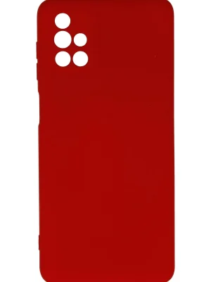 Newface Samsung Galaxy M51 Kılıf Nano içi Kadife Silikon - Kırmızı