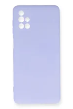 Newface Samsung Galaxy M51 Kılıf Nano içi Kadife Silikon - Lila