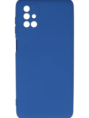 Newface Samsung Galaxy M51 Kılıf Nano içi Kadife Silikon - Mavi