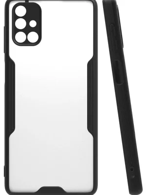 Newface Samsung Galaxy M51 Kılıf Platin Silikon - Siyah