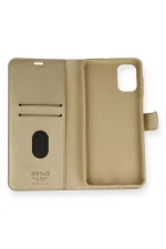 Newface Samsung Galaxy M51 Trend S Plus Kapaklı Kılıf - Gold - Görsel 2