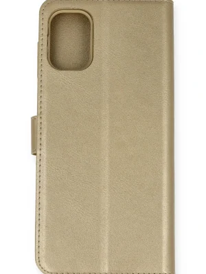 Newface Samsung Galaxy M51 Trend S Plus Kapaklı Kılıf - Gold