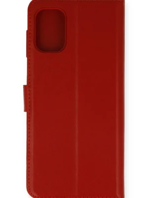 Newface Samsung Galaxy M51 Trend S Plus Kapaklı Kılıf - Kırmızı