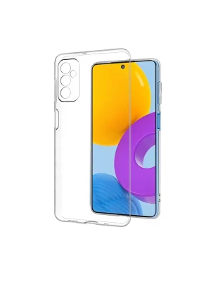 Newface Samsung Galaxy M52 5G Kılıf Deluxe 2mm Şeffaf Silikon - Şeffaf