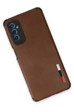 Newface Samsung Galaxy M52 5G Kılıf Loop Deri Silikon - Kahverengi - Görsel 3