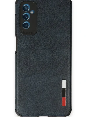 Newface Samsung Galaxy M52 5G Kılıf Loop Deri Silikon - Lacivert