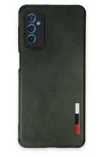 Newface Samsung Galaxy M52 5G Kılıf Loop Deri Silikon - Yeşil