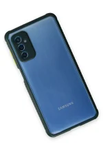 Newface Samsung Galaxy M52 5G Kılıf Miami Şeffaf Silikon - Koyu Yeşil - Görsel 2