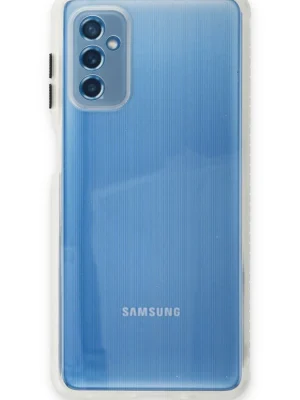 Newface Samsung Galaxy M52 5G Kılıf Miami Şeffaf Silikon - Şeffaf