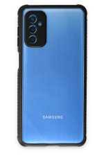 Newface Samsung Galaxy M52 5G Kılıf Miami Şeffaf Silikon  - Siyah