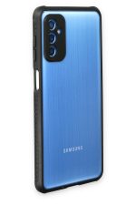 Newface Samsung Galaxy M52 5G Kılıf Miami Şeffaf Silikon  - Siyah - Görsel 3