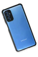 Newface Samsung Galaxy M52 5G Kılıf Miami Şeffaf Silikon - Siyah - Görsel 2