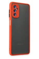 Newface Samsung Galaxy M52 5G Kılıf Montreal Silikon Kapak - Kırmızı - Görsel 2