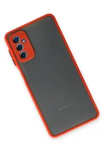 Newface Samsung Galaxy M52 5G Kılıf Montreal Silikon Kapak - Kırmızı - Görsel 3