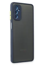 Newface Samsung Galaxy M52 5G Kılıf Montreal Silikon Kapak - Lacivert - Görsel 2